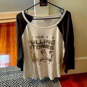 NWOT Lucky Brand Rolling Stones Ticket Raglan Tee 🎸